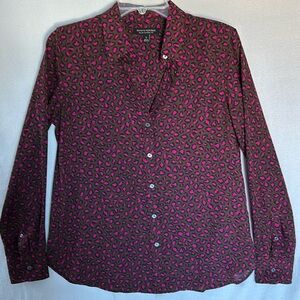 Banana Republic Dillon Classic Fit Shirt in Leopard Print